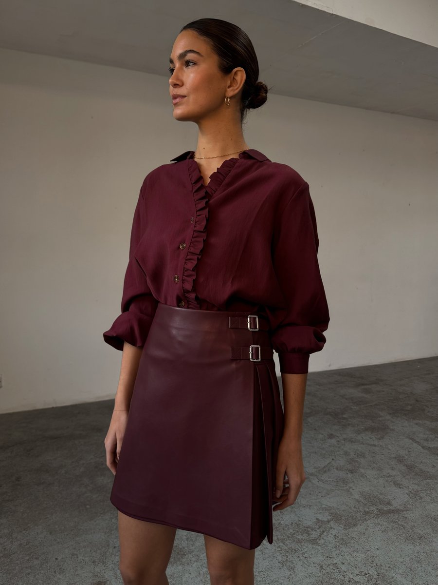 Блуза Never Fully Dressed FRILL MILEY SHIRT, Wine/Bordeaux
Блуза Never Fully Dressed FRILL MILEY SHIRT, Wine/Bordeaux