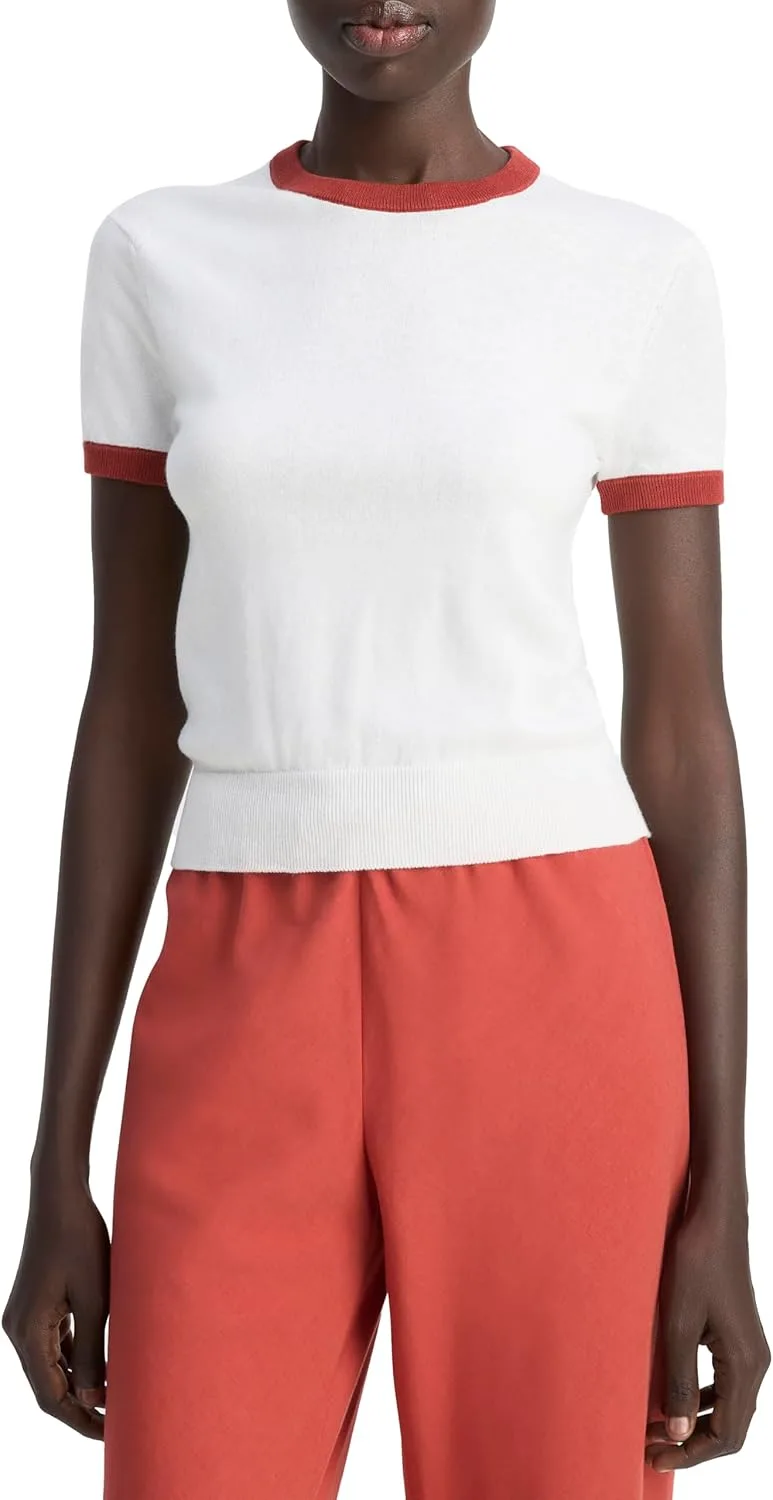 Винс женская футболка с контрастной окантовкой Vince
Винс женская футболка с контрастной окантовкой Vince