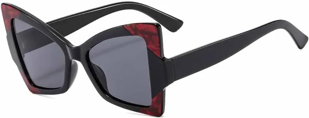 Ретро большие солнцезащитные очки в форме бабочки «кошачий глаз» ярких цветов для женщин и мужчин, для путешествий, отдыха на природе, с защитой от УФ-излучения UV400 TVTBBVV, Black Gray
Ретро большие солнцезащитные очки в форме бабочки «кошачий глаз» ярких цветов для женщин и мужчин, для путешествий, отдыха на природе, с защитой от УФ-излучения UV400 TVTBBVV, Black Gray