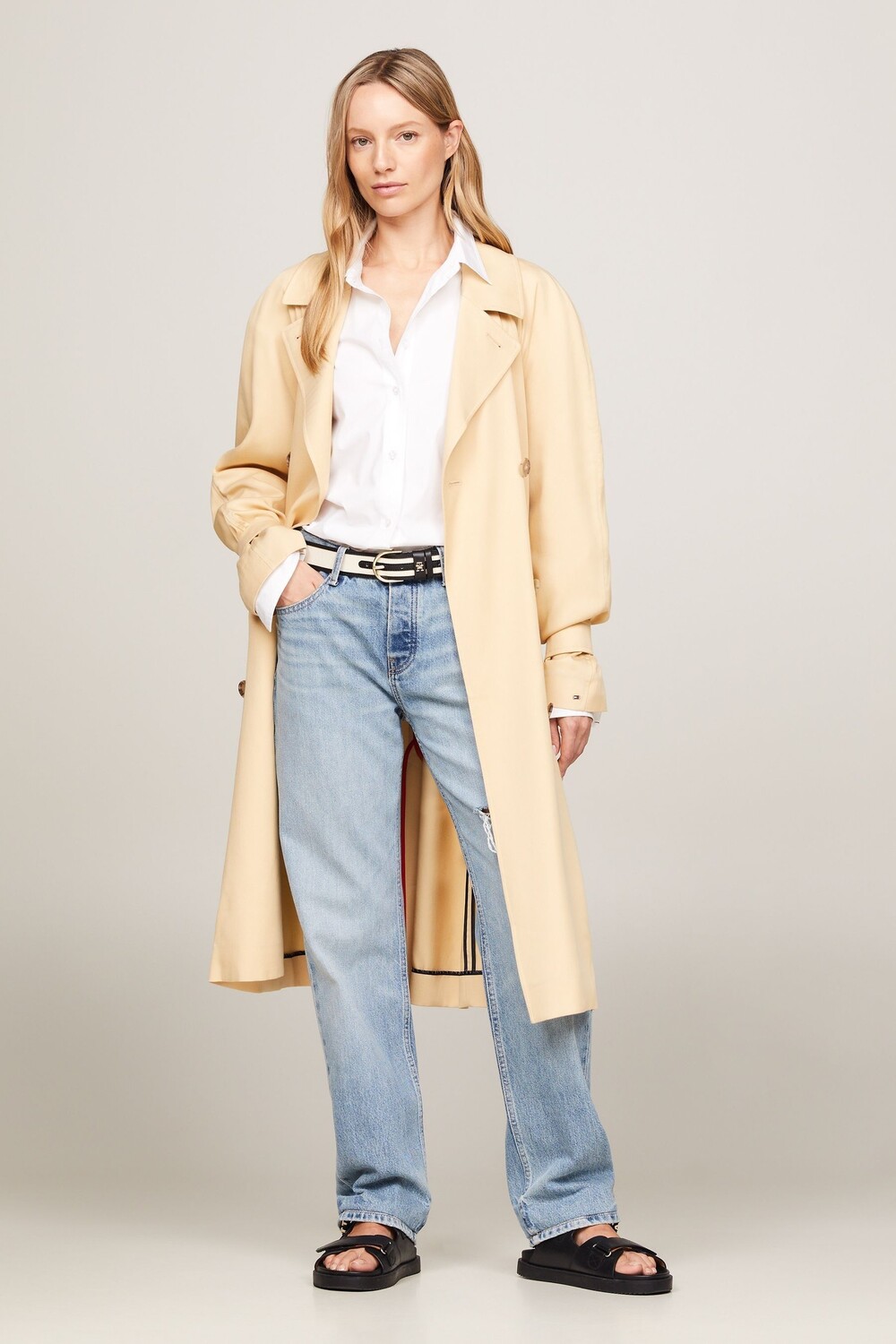 Коричневый смесовый тренч с волокном Tencel Tommy Hilfiger, коричневый
Коричневый смесовый тренч с волокном Tencel Tommy Hilfiger, коричневый