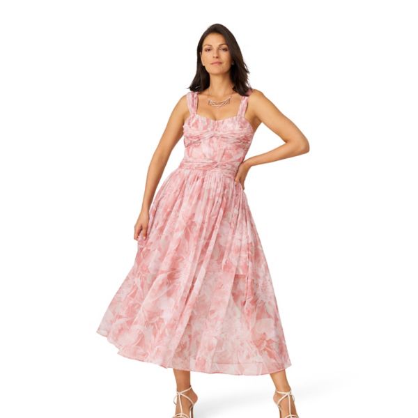 Женское платье миди с принтом и плиссировкой J. Mendel, мультиколор
Женское платье миди с принтом и плиссировкой J. Mendel, мультиколор