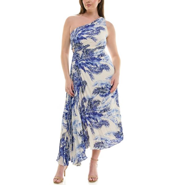 Женское платье с одним плечом и плиссировкой Nicole Miller, цвет navy ivory
Женское платье с одним плечом и плиссировкой Nicole Miller, цвет navy ivory