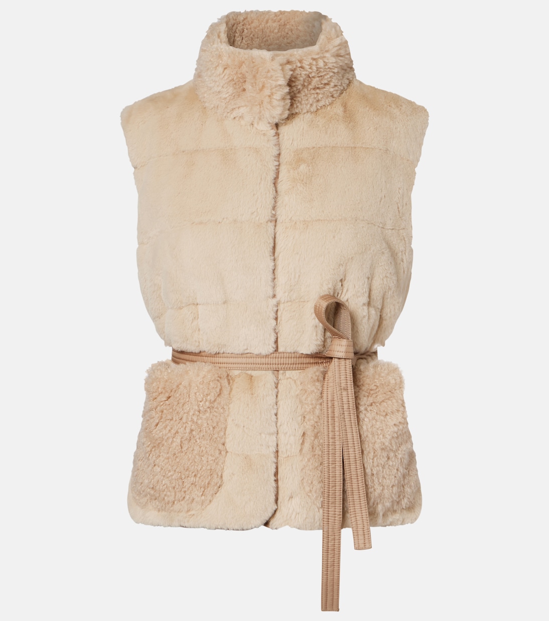 Жилетка на пуху с искусственным мехом Joui Moncler, бежевый
Жилетка на пуху с искусственным мехом Joui Moncler, бежевый