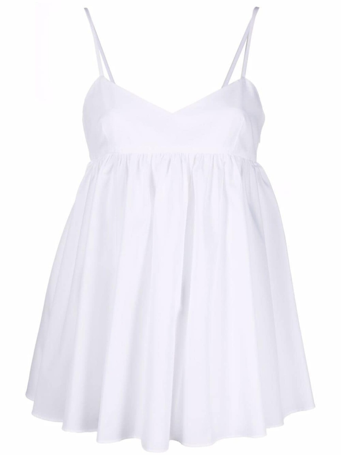 ASPESI топ на тонких бретелях с баской, белый
ASPESI топ на тонких бретелях с баской, белый