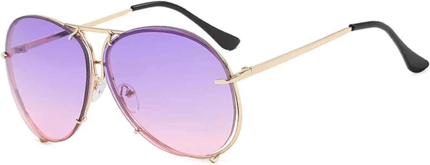 Женские солнцезащитные очки для женщин и мужчин, увеличенного размера, с металлическим покрытием, зеркальные, роскошные, с защитой от УФ-излучения UV400 VVTWSSW, Gold-purplepink.
Женские солнцезащитные очки для женщин и мужчин, увеличенного размера, с металлическим покрытием, зеркальные, роскошные, с защитой от УФ-излучения UV400 VVTWSSW, Gold-purplepink.