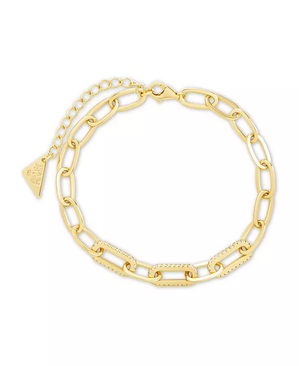 Браслет-Цепочка из стерлингового серебра с кубическим цирконием Халли в форме скрепки Sterling Forever, gold
Браслет-Цепочка из стерлингового серебра с кубическим цирконием Халли в форме скрепки Sterling Forever, gold