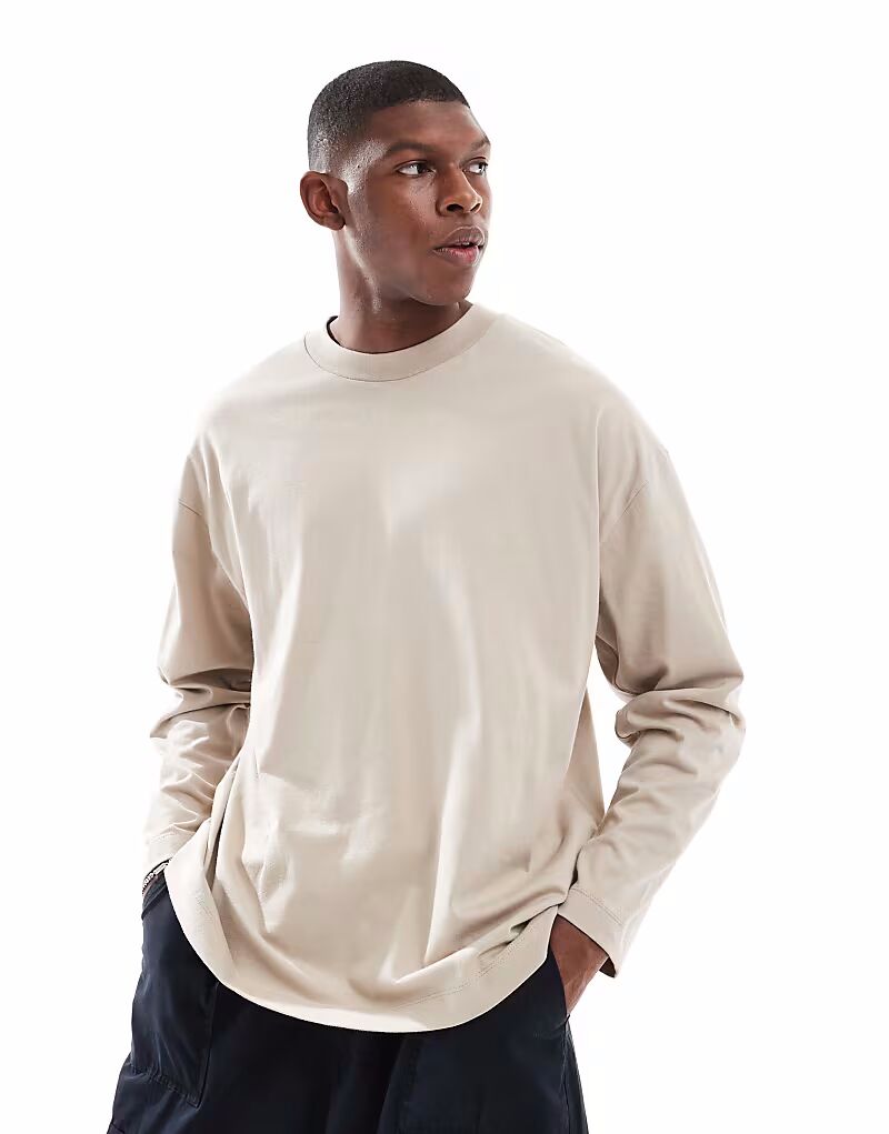 Футболка оверсайз с длинными рукавами ASOS DESIGN в каменном цвете
Футболка оверсайз с длинными рукавами ASOS DESIGN в каменном цвете