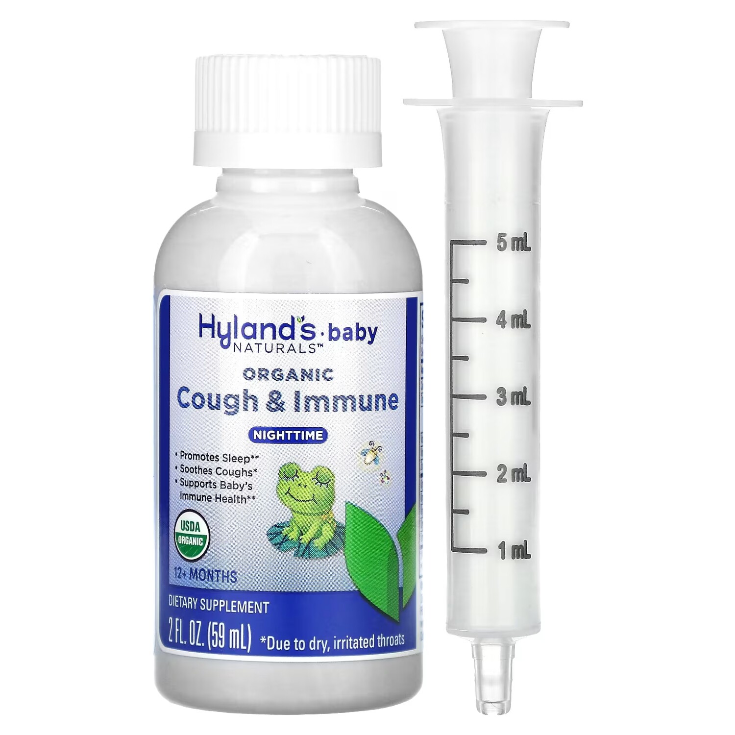 Добавка Hyland's Naturals Baby Organic Cough & Immune для детей от 12 месяцев, 59 мл
Добавка Hyland's Naturals Baby Organic Cough & Immune для детей от 12 месяцев, 59 мл