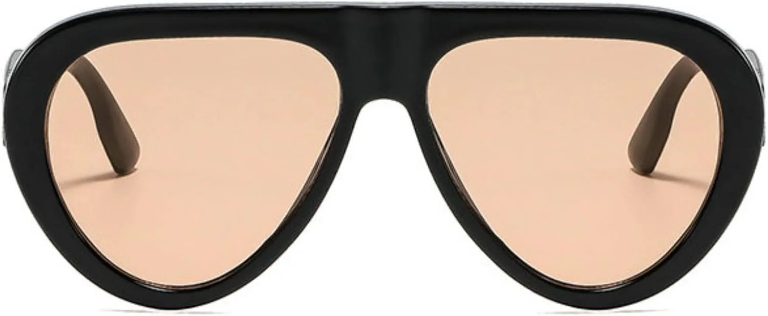 Willochra Винтажные большие солнцезащитные очки-пилот для женщин, модные очки для активного отдыха, трендовый дизайн, защита от УФ-излучения UV400, черные очки, C4
Willochra Винтажные большие солнцезащитные очки-пилот для женщин, модные очки для активного отдыха, трендовый дизайн, защита от УФ-излучения UV400, черные очки, C4