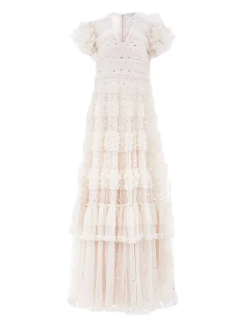 Платье Vivian с пайетками и оборками Needle & Thread, белый
Платье Vivian с пайетками и оборками Needle & Thread, белый