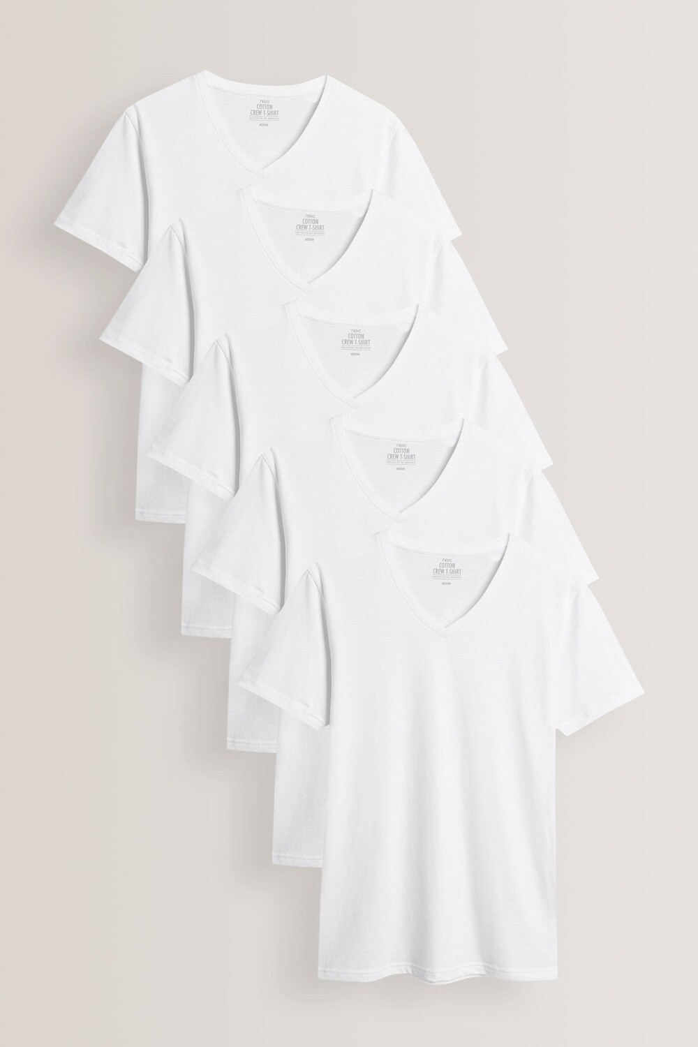 Набор из 5 футболок с V-образным вырезом Next, белый
Набор из 5 футболок с V-образным вырезом Next, белый