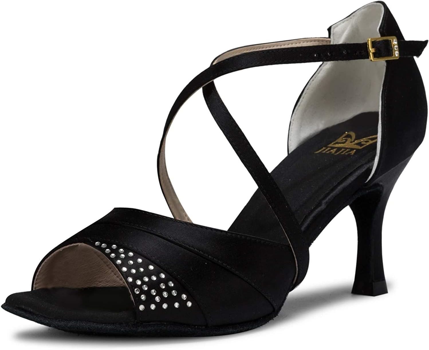 Туфли на каблуке для женщин Латиноамериканские женские сандалии Каблук 2,7'' Расклешенный Каблук Супер атласные танцевальные туфли (Цвет: слоновая кость, Размер: 5,5 UK) Generic, черный
Туфли на каблуке для женщин Латиноамериканские женские сандалии Каблук 2,7'' Расклешенный Каблук Супер атласные танцевальные туфли (Цвет: слоновая кость, Размер: 5,5 UK) Generic, черный