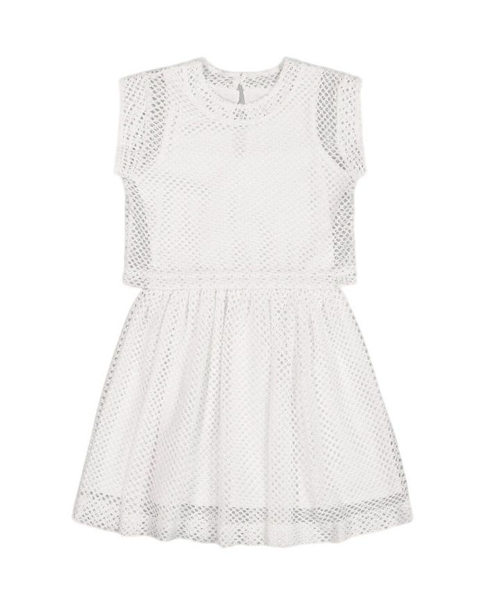 Платье для девочек из биматериала с сеткой и органического хлопка - для малышей Deux par Deux, белый
Платье для девочек из биматериала с сеткой и органического хлопка - для малышей Deux par Deux, белый