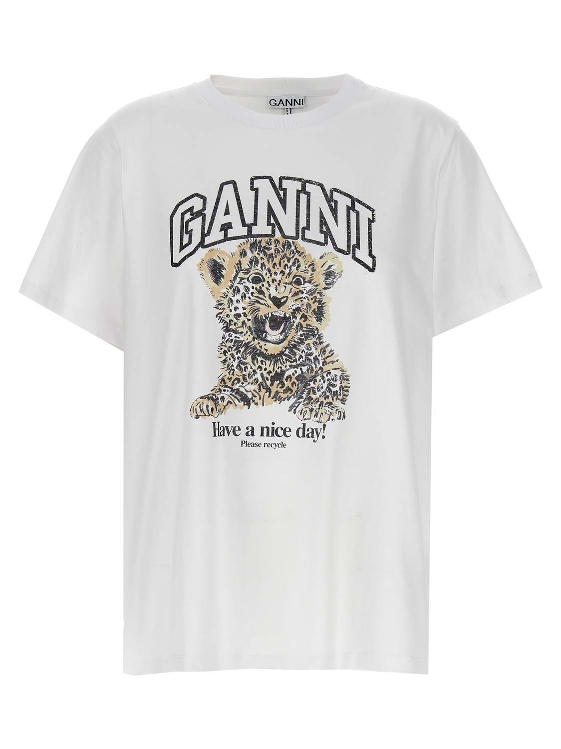Футболка «Леопард» GANNI, белый
Футболка «Леопард» GANNI, белый