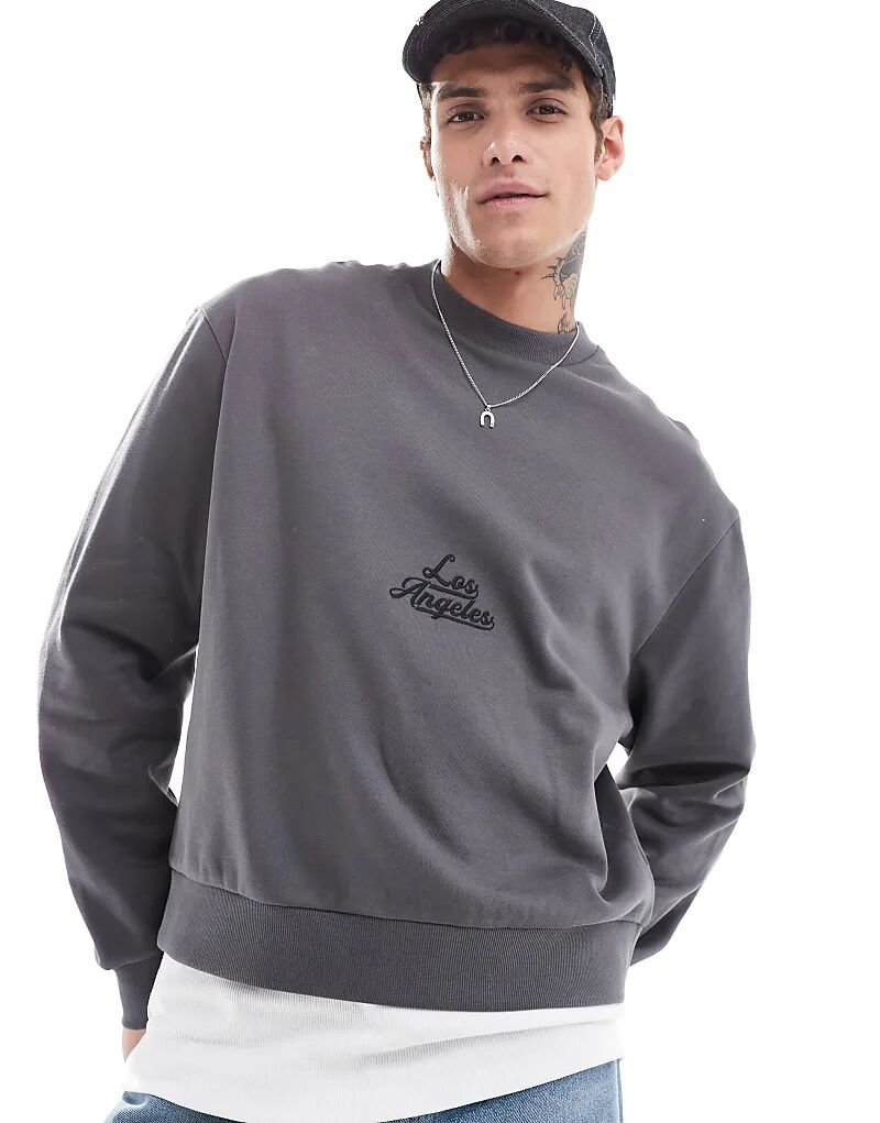 Свободная толстовка оверсайз с принтом серого цвета ASOS DESIGN
Свободная толстовка оверсайз с принтом серого цвета ASOS DESIGN