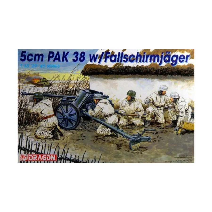 5-см ПАК 38 с Fallschirmjager, Dragon Models - '39 to '45 Series - Germany (1:35)
5-см ПАК 38 с Fallschirmjager, Dragon Models - '39 to '45 Series - Germany (1:35)