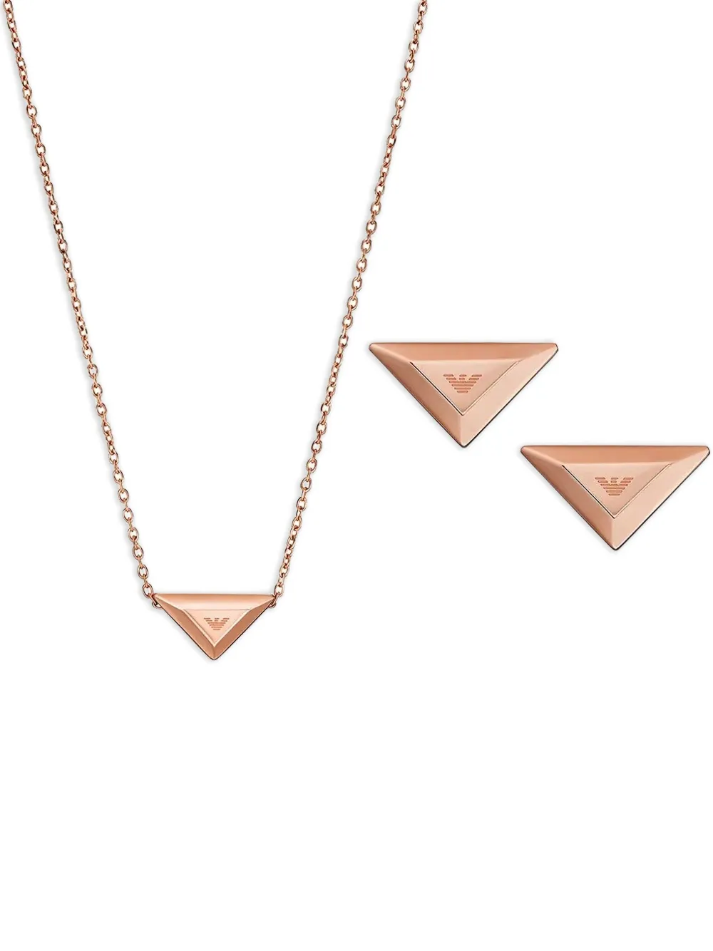 Набор украшений с подвеской-логотипом Emporio Armani, розовый
Набор украшений с подвеской-логотипом Emporio Armani, розовый