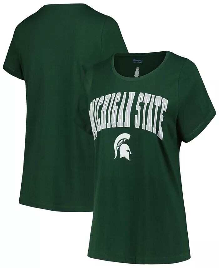 Зеленая женская футболка с круглым вырезом и логотипом Michigan State Spartans размера плюс Profile, зеленый
Зеленая женская футболка с круглым вырезом и логотипом Michigan State Spartans размера плюс Profile, зеленый
