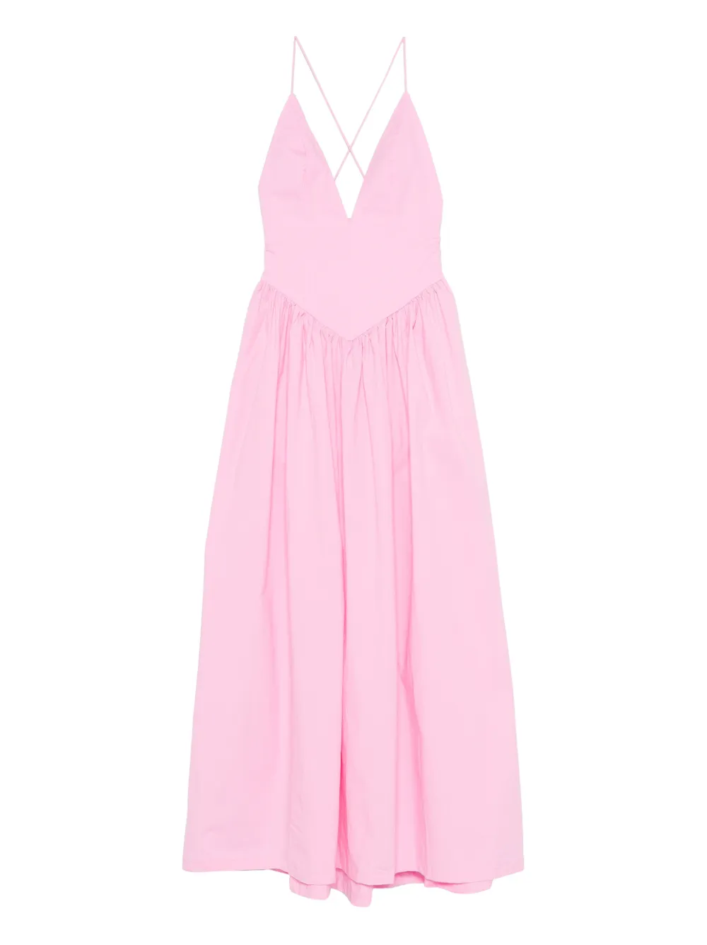 Платье макси с V-образным вырезом Adriana Degreas, розовый
Платье макси с V-образным вырезом Adriana Degreas, розовый
