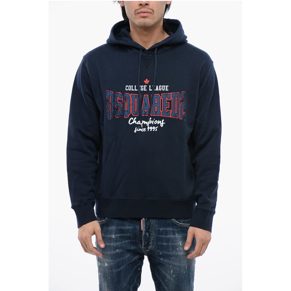 Толстовка COLLEGE LEAGUE из начесаного хлопка Dsquared2, Blue 
Толстовка COLLEGE LEAGUE из начесаного хлопка Dsquared2, Blue