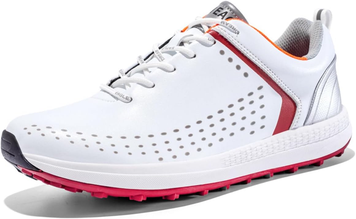 Водонепроницаемые гольф-кроссовки из кожи для ходьбы на улице, мужская спортивная обувь без шипов для фитнеса Omcam, красный
Водонепроницаемые гольф-кроссовки из кожи для ходьбы на улице, мужская спортивная обувь без шипов для фитнеса Omcam, красный