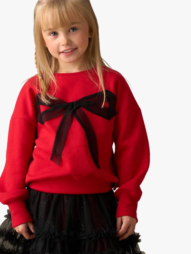 Детский свитер с сетчатым бантом из хлопковой смеси Angel & Rocket, Red
Детский свитер с сетчатым бантом из хлопковой смеси Angel & Rocket, Red