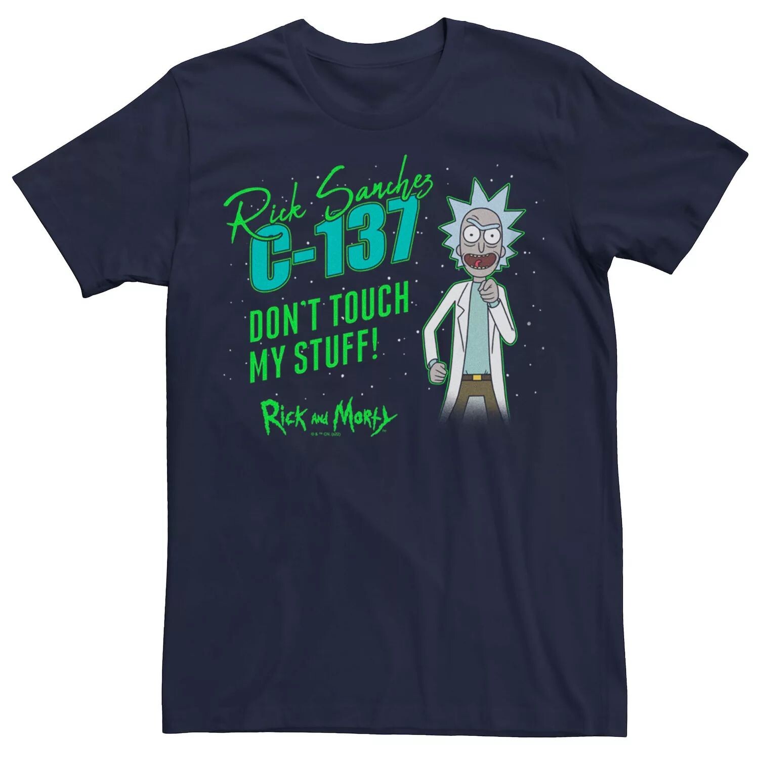 Мужская футболка с рисунком Rick And Morty C-137 Don't Touch My Stuff Licensed Character
Мужская футболка с рисунком Rick And Morty C-137 Don't Touch My Stuff Licensed Character