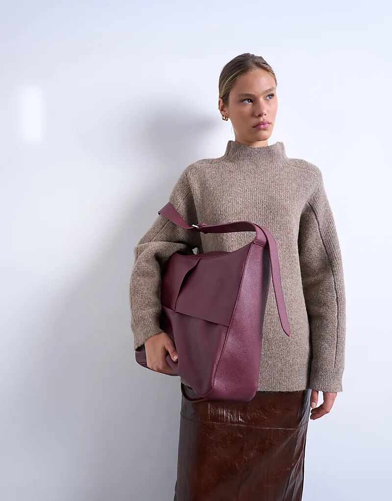 Сумка-тоут Topshop Teegan из натуральной кожи премиум-класса, большого размера, бордового цвета
Сумка-тоут Topshop Teegan из натуральной кожи премиум-класса, большого размера, бордового цвета