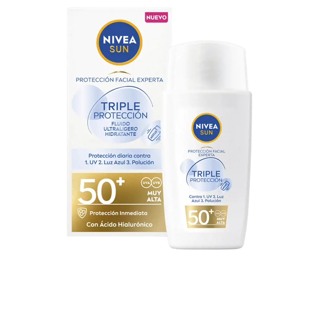 Солнцезащитный крем Sun Triple Proteccion Fluido Ultraligero Facial Spf50+ Nivea, 40 мл
Солнцезащитный крем Sun Triple Proteccion Fluido Ultraligero Facial Spf50+ Nivea, 40 мл