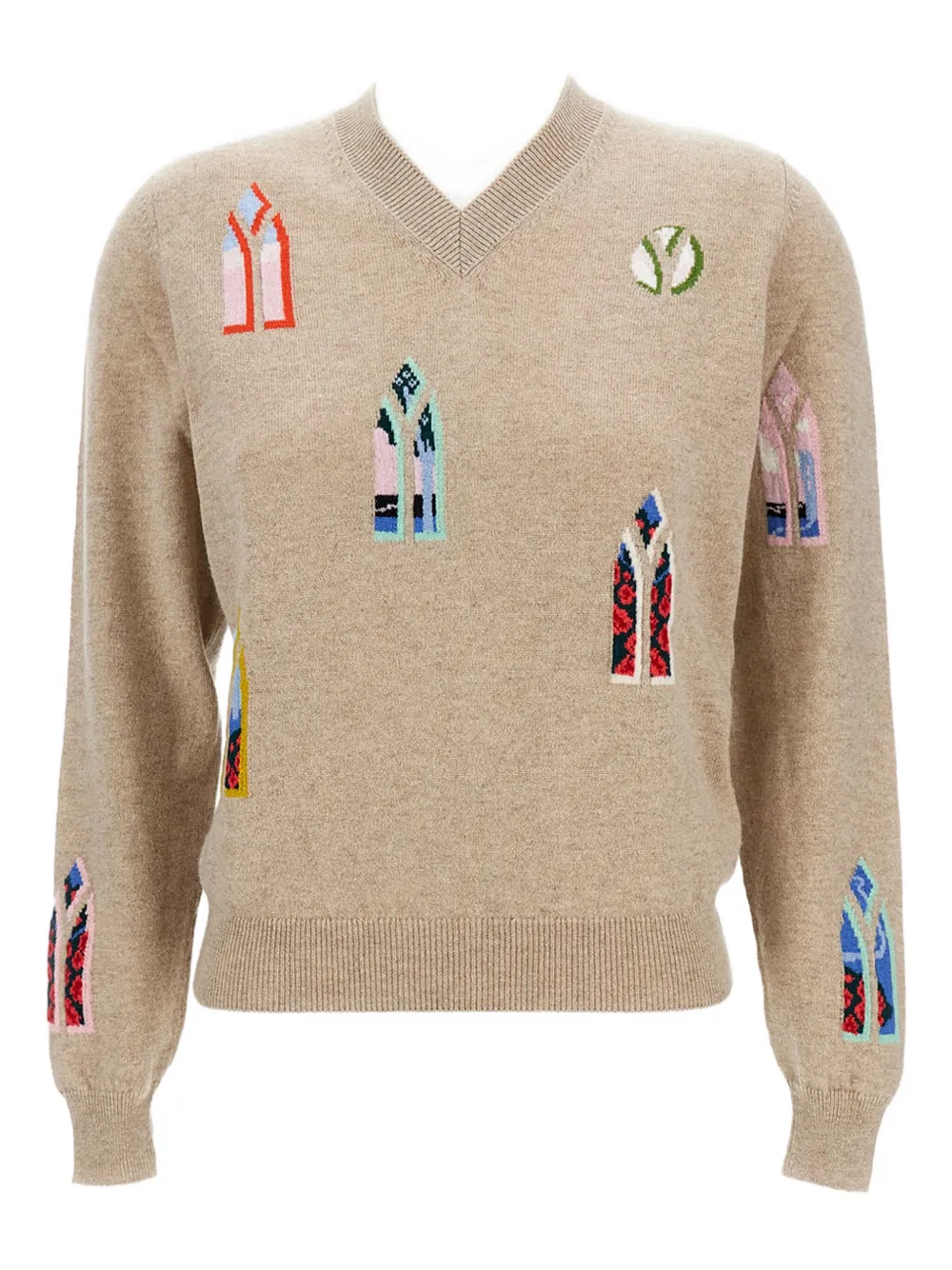 Джемпер с интарсией "Окно" Barrie, нейтральный
Джемпер с интарсией "Окно" Barrie, нейтральный