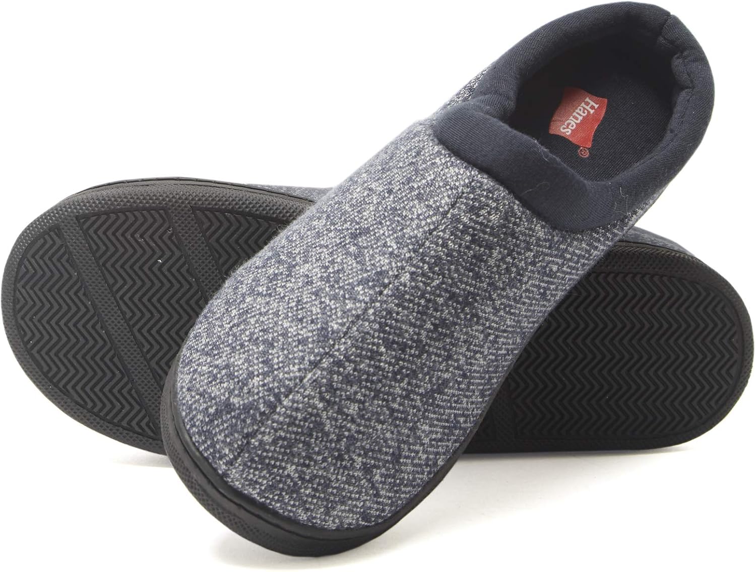 Мужские войлочные тапочки Hanes с подошвой из пены с эффектом памяти для дома и улицы, темно-синий
Мужские войлочные тапочки Hanes с подошвой из пены с эффектом памяти для дома и улицы, темно-синий