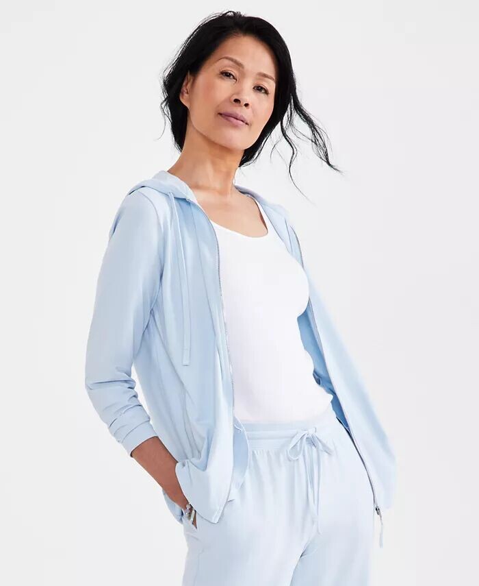 Женская толстовка с капюшоном на молнии спереди Style & Co, синий
Женская толстовка с капюшоном на молнии спереди Style & Co, синий