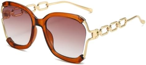 Квадратные солнцезащитные очки для женщин с защитой от УФ-излучения UV400, ретро-оправой и металлическим каркасом в виде цепочки, летние солнцезащитные очки для женщин MTZJH, Brown
Квадратные солнцезащитные очки для женщин с защитой от УФ-излучения UV400, ретро-оправой и металлическим каркасом в виде цепочки, летние солнцезащитные очки для женщин MTZJH, Brown