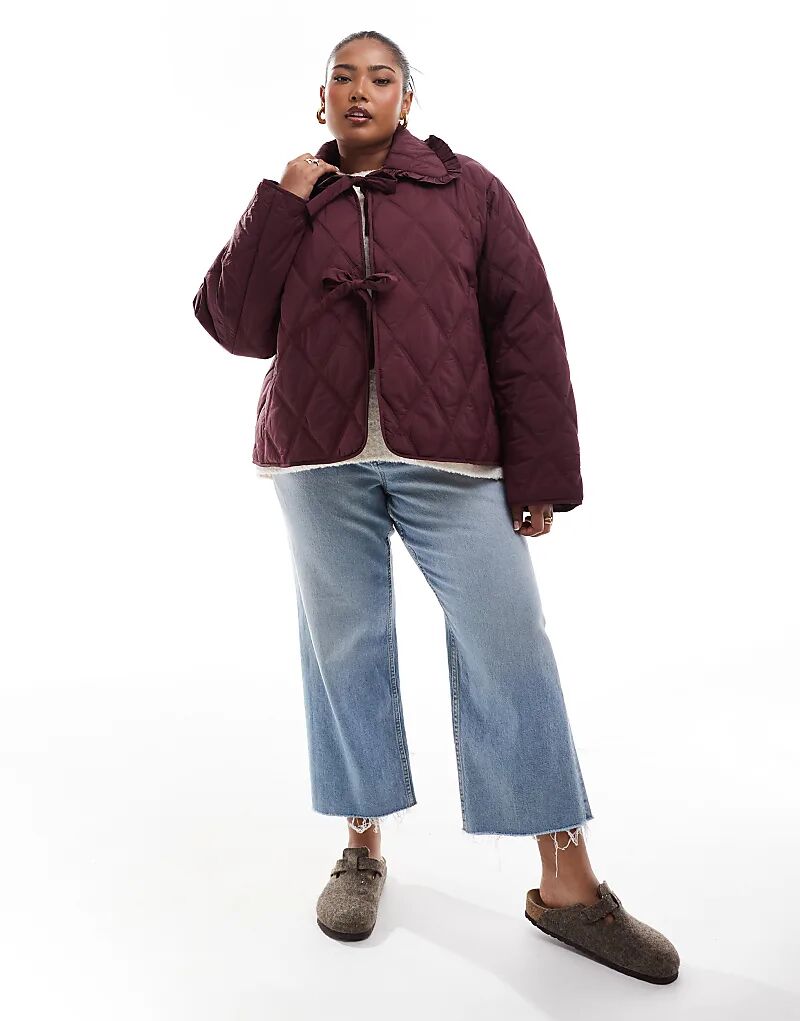 Стеганый пиджак с воротником-оборкой и завязкой спереди в бордовом цвете ASOS, Красный, Стеганый пиджак с воротником-оборкой и завязкой спереди в бордовом цвете ASOS
Стеганый пиджак с воротником-оборкой и завязкой спереди в бордовом цвете ASOS, Красный, Стеганый пиджак с воротником-оборкой и завязкой спереди в бордовом цвете ASOS