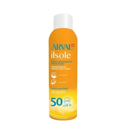 Ilsole Прозрачный солнцезащитный спрей Spf 50+ 200мл, Arval
Ilsole Прозрачный солнцезащитный спрей Spf 50+ 200мл, Arval