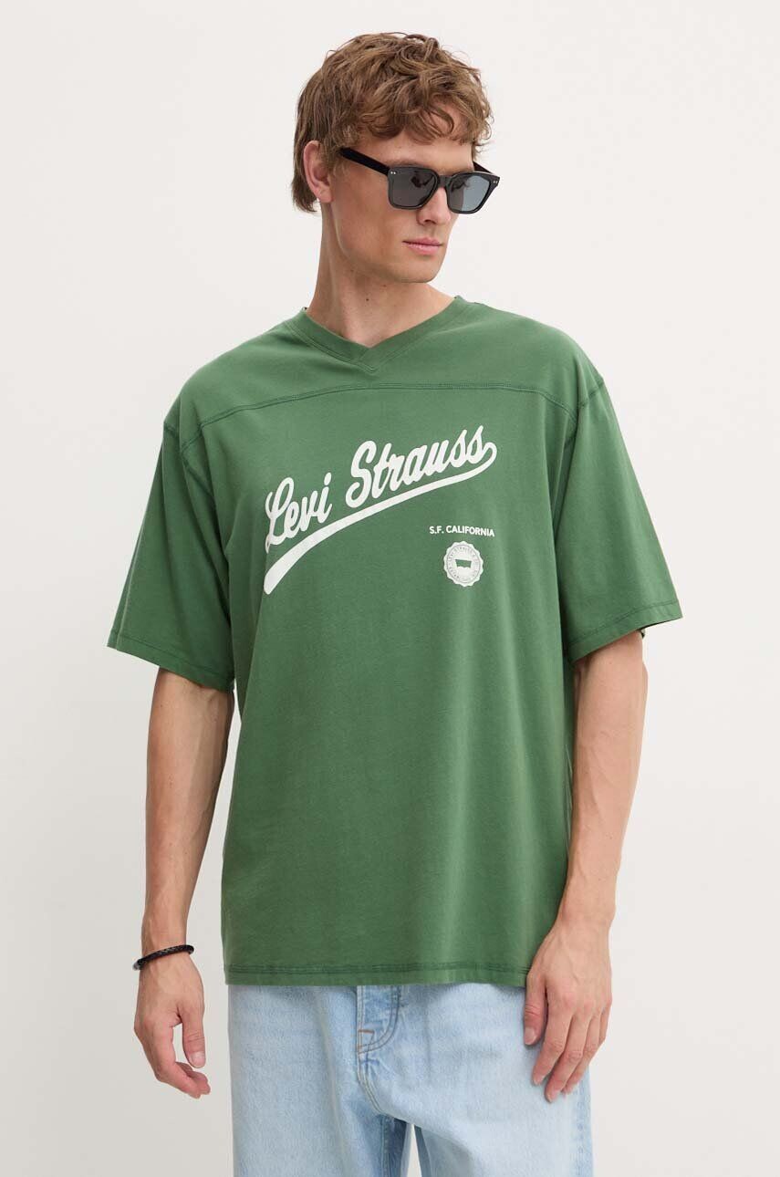 Хлопковая футболка Levi's, зеленый
Хлопковая футболка Levi's, зеленый