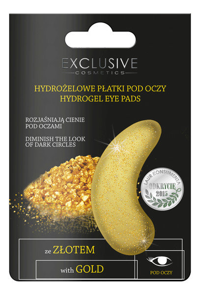 Эксклюзивные гидрогелевые патчи для глаз с микрочастицами золота, 2 шт. Exclusive
Эксклюзивные гидрогелевые патчи для глаз с микрочастицами золота, 2 шт. Exclusive