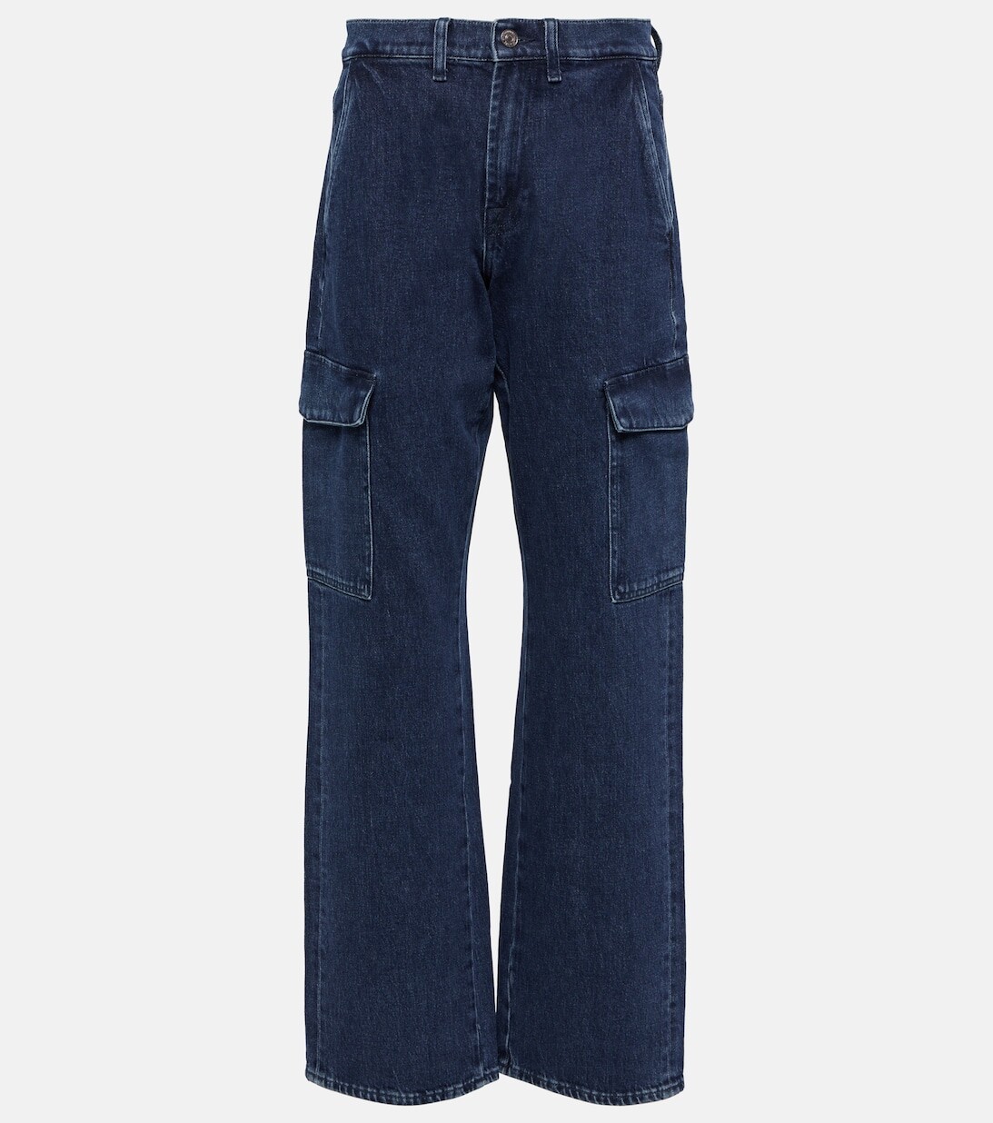 Прямые джинсы Tess Cargo с высокой посадкой 7 FOR ALL MANKIND, синий
Прямые джинсы Tess Cargo с высокой посадкой 7 FOR ALL MANKIND, синий