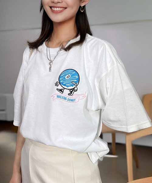 Candlestick Футболка с коротким рукавом, широким кроем, в стиле стритвеар, бренд Walking Donut, цвет белый
Candlestick Футболка с коротким рукавом, широким кроем, в стиле стритвеар, бренд Walking Donut, цвет белый