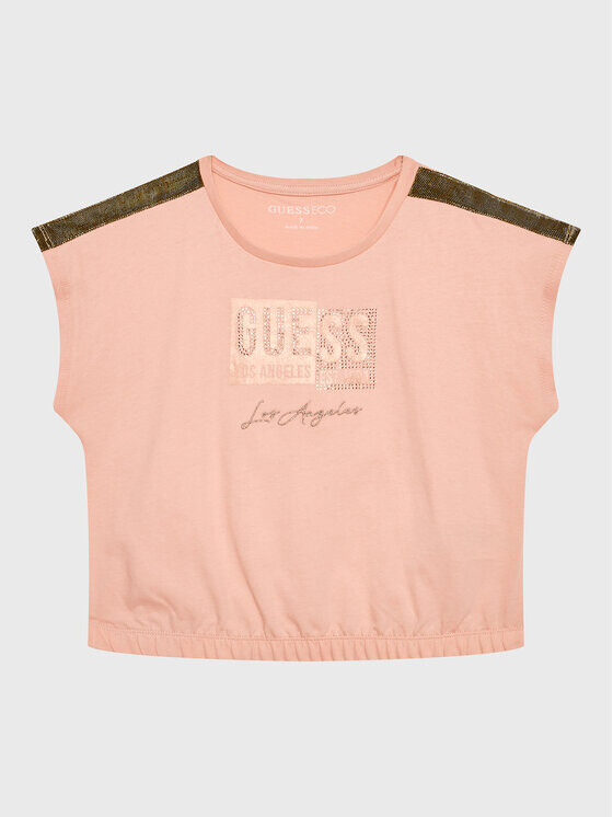 Футболка свободного покроя Guess, розовый 
Футболка свободного покроя Guess, розовый