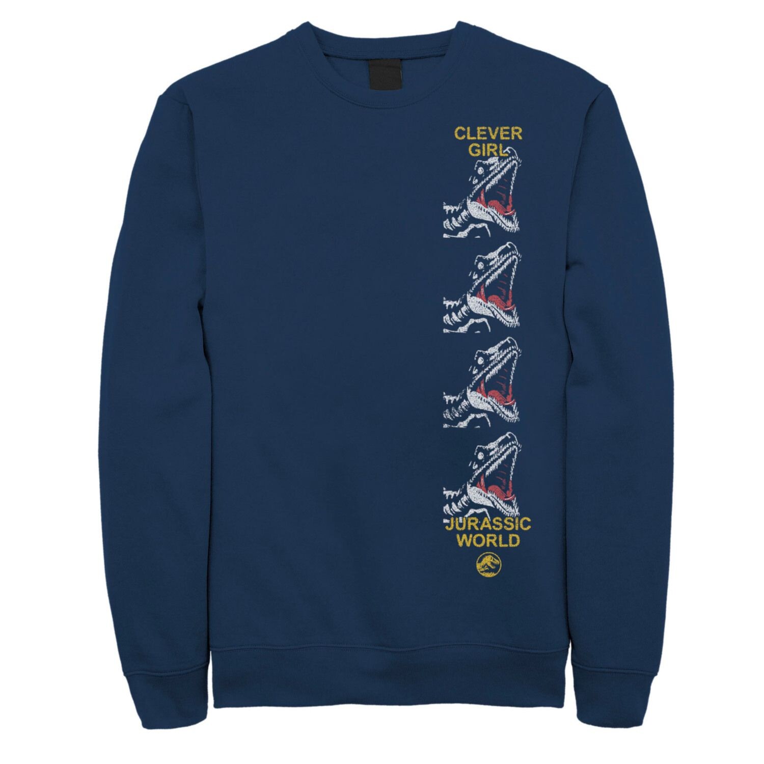 Мужской свитшот с принтом сбоку Jurassic World Clever Raptor Head Licensed Character, синий
Мужской свитшот с принтом сбоку Jurassic World Clever Raptor Head Licensed Character, синий