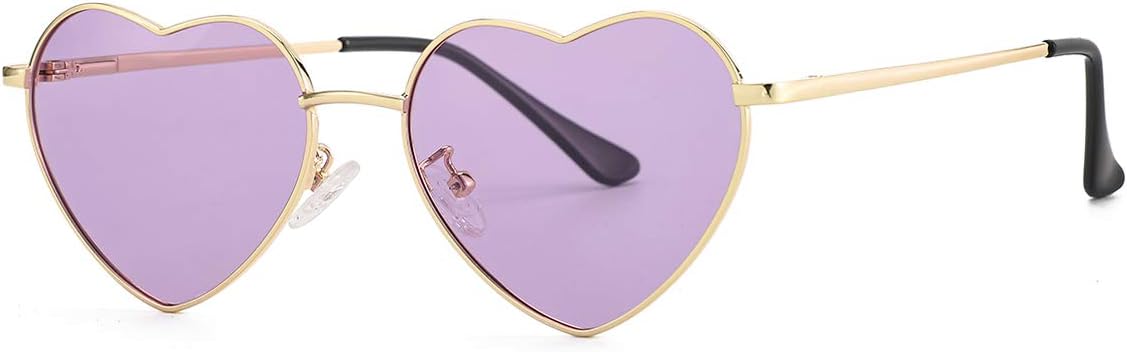 Поляризованные солнцезащитные очки в форме сердца для женщин, металлическая оправа, милые и очаровательные очки, 100% защита от УФ-излучения Gleyemor, 07 Gold/Clear Purple
Поляризованные солнцезащитные очки в форме сердца для женщин, металлическая оправа, милые и очаровательные очки, 100% защита от УФ-излучения Gleyemor, 07 Gold/Clear Purple
