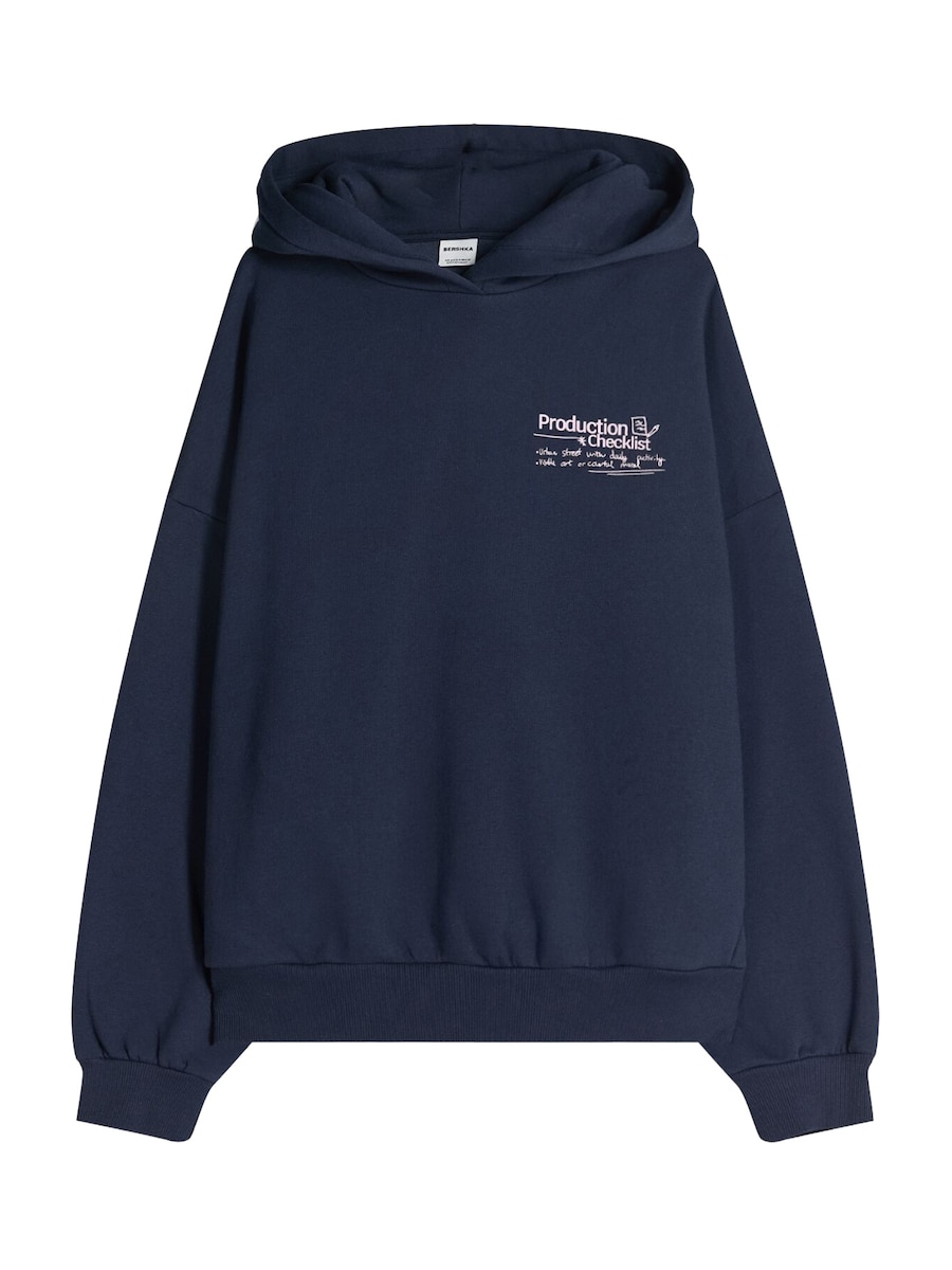 Толстовка Bershka, темно-синий
Толстовка Bershka, темно-синий