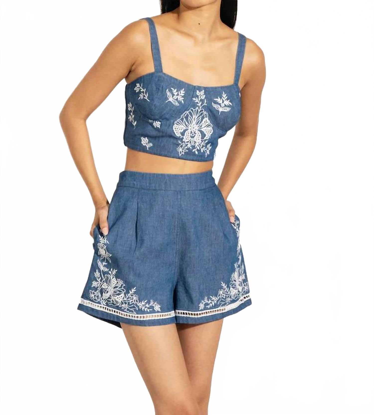 Шорты Миа в синем цвете океан RANNA GILL
Шорты Миа в синем цвете океан RANNA GILL