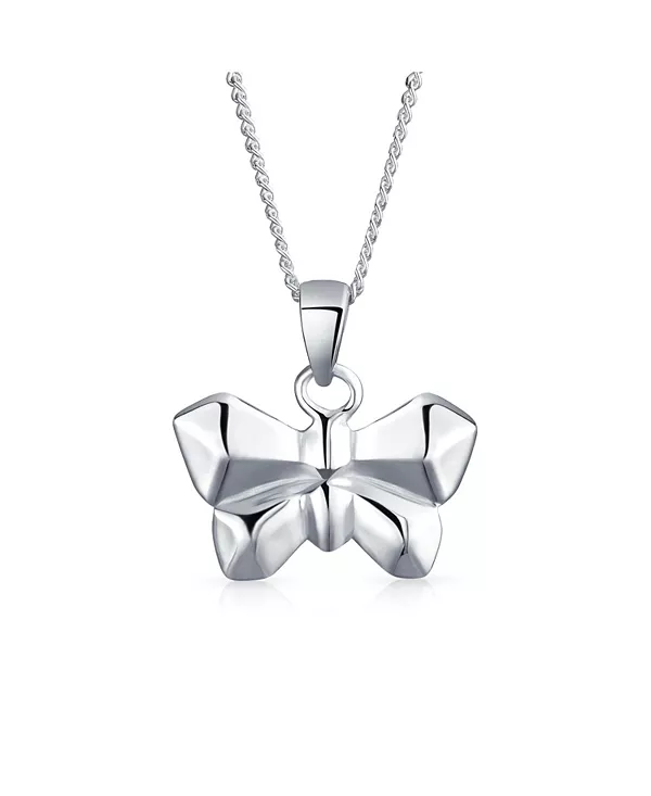 Ожерелье с подвеской в виде бабочки-садового насекомого 3D оригами из стерлингового серебра Bling Jewelry, silver
Ожерелье с подвеской в виде бабочки-садового насекомого 3D оригами из стерлингового серебра Bling Jewelry, silver