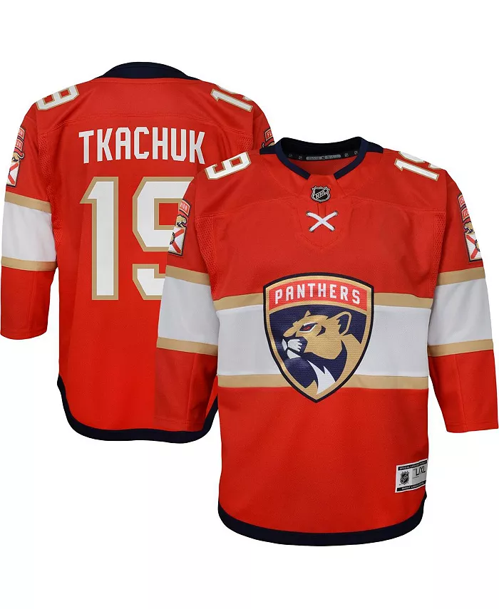 Домашняя реплика игровой футболки Matthew Tkachuk Florida Panthers для подростков, красная Outerstuff
Домашняя реплика игровой футболки Matthew Tkachuk Florida Panthers для подростков, красная Outerstuff