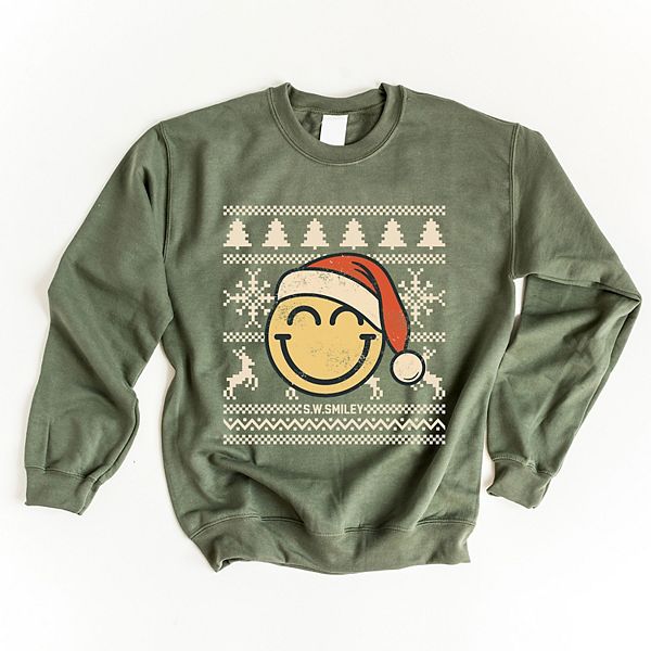 SWSmiley свитер в стиле ugly christmas с эффектом поношенности - женский худи с принтом Simply Sage Market, Military
SWSmiley свитер в стиле ugly christmas с эффектом поношенности - женский худи с принтом Simply Sage Market, Military