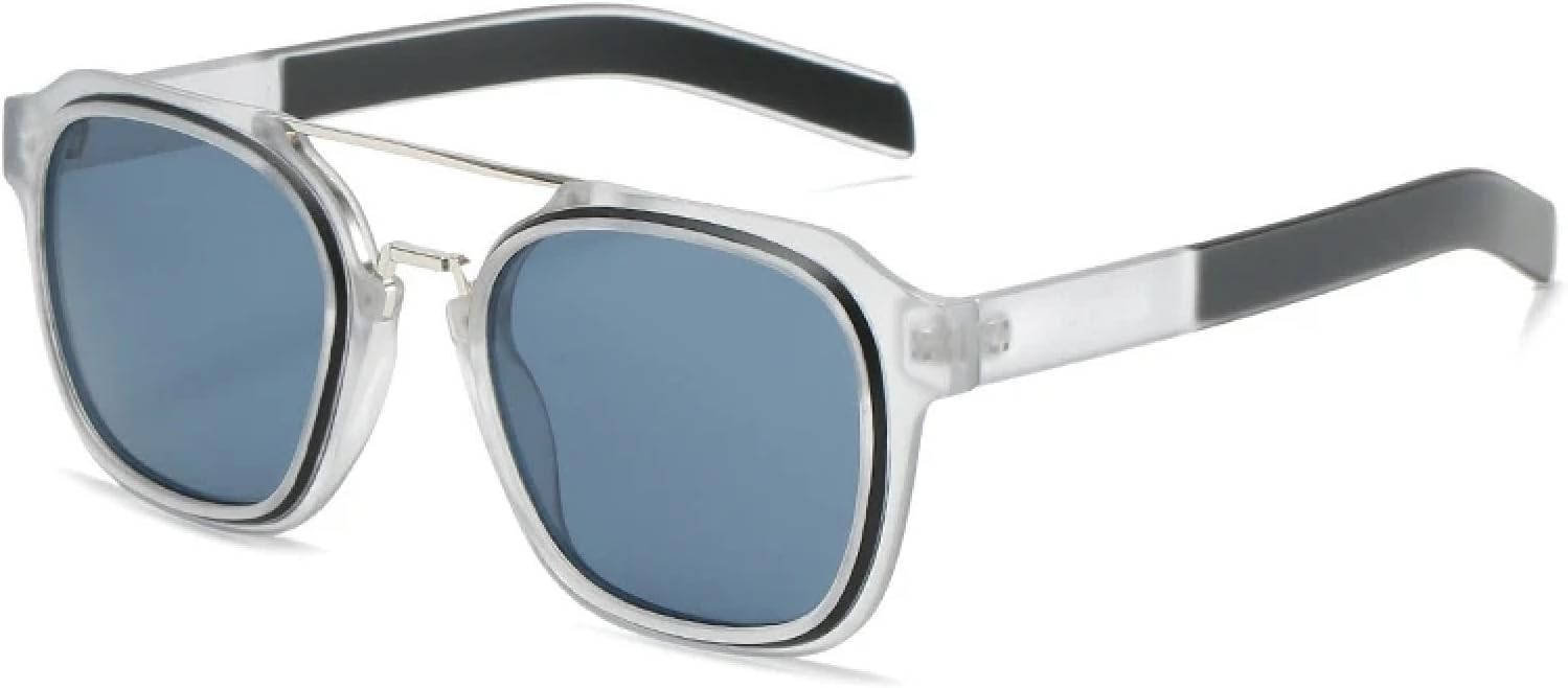 Модные винтажные солнцезащитные очки с двойной перемычкой для женщин и мужчин, роскошные, для активного отдыха и вождения, с защитой от УФ-излучения UV400 TKKTLLT, Black Clear Gray
Модные винтажные солнцезащитные очки с двойной перемычкой для женщин и мужчин, роскошные, для активного отдыха и вождения, с защитой от УФ-излучения UV400 TKKTLLT, Black Clear Gray