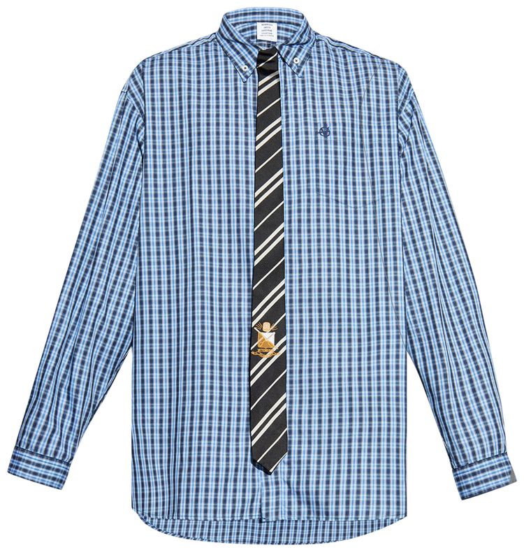 Галстук-рубашка Vetements в клетку, синий
Галстук-рубашка Vetements в клетку, синий