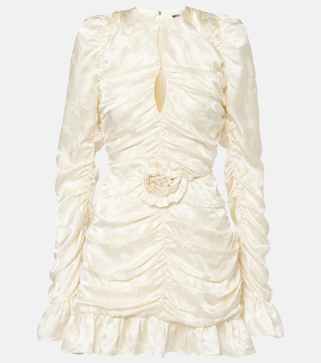 Свадебное мини-платье из атласного шелка с драпировкой Rotate, Egret Comb.
Свадебное мини-платье из атласного шелка с драпировкой Rotate, Egret Comb.